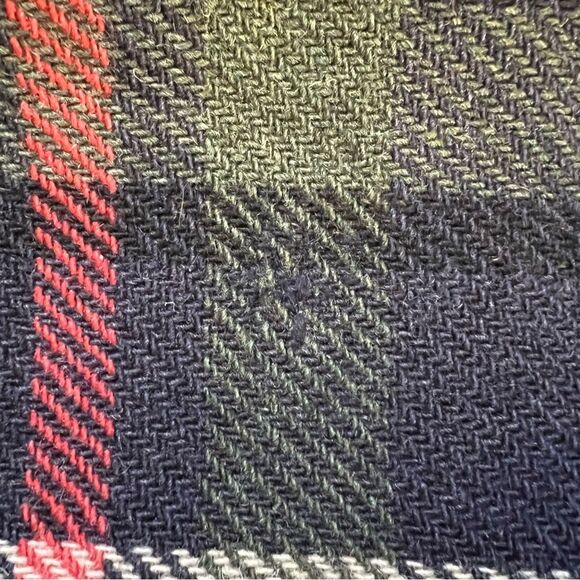 Vintage Wool Plaid Blanket Tartan Throw Picnic Lakehouse Cottage Cabin - Picture 4 of 4